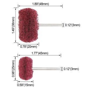 10/20pcs 미니 드릴 연마 브러시 나일론 버핑 휠 Dremel 로타리 핸드 툴 호환 액세서리 세트 녹 제거제