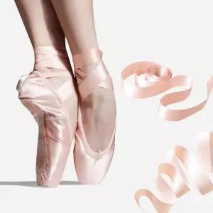 토슈즈 발레밴드 스트랩 2M 캔버스 새틴 댄스화 끈 RUw4+6AaY