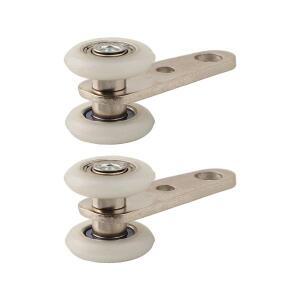 2/4개 커튼 레일 풀리 슬라이딩 도어 행잉 트랙 블록 서랍 수납장 창문 하드웨어용