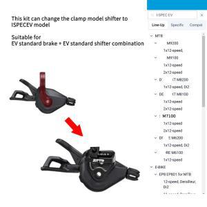 브레이크 시프터 어댑터 변환 키트 매치메이커 ISPEC EV I-스펙 마운트 M7100 G2 가이드 코드용
