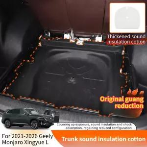 호환  지리 몬자로 싱위에 L 2021-2026용 특수 맞춤형 트렁크 방음 패드 소음 감소 방진 개조