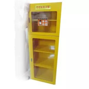 사고 재난대비 용품보관 2단 철제 캐비넷 오래쓰는 지진대피