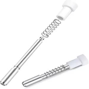 40팩 창문 스크린 플런저 래치(캡-5/32 x 1-1/2 알루미늄 합금 리테이너 핀 교체용 클립)로 고정합니다