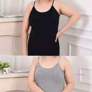 빅사이즈 좋은 면스판 특대형 끈나시 신축성 이너티셔츠efg780