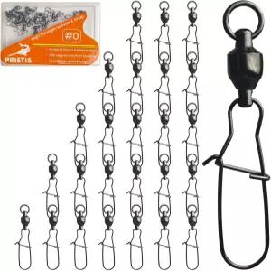 프리스트리스 25팩 고강도 낚시 스냅 스위블 코스트락 있는 볼 베어링 솔트워터 부식 방지 커넥터 베이스