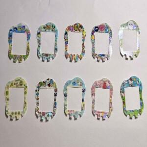 재고 있음 다마고치 페이스플레이트 시트 - 유니 & 스마트 모델용 패션 스티커