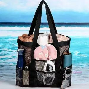 매쉬가방 비치백 방수 물놀이 젖지않는 수영장 숄더백lmn141