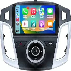 포드 포커스 2012-2018용 자동차 라디오 스테레오 무선 카플레이 안드로이드 오토 GPS 블루투스 5G-WiFi