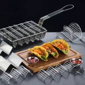 타코 튀김 바구니 접시형 튀김망 업소용 V자형 나초