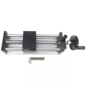 Zeberoxyz 150mm 길이 유효 여행 듀얼 광축 수동 슬라이딩 테이블 선형 레일 가이드 볼스크류 SFU1605