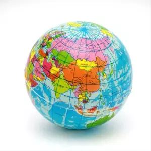 미니 세계지도 지리 지구본 스펀지 7.5cm 2개 학습