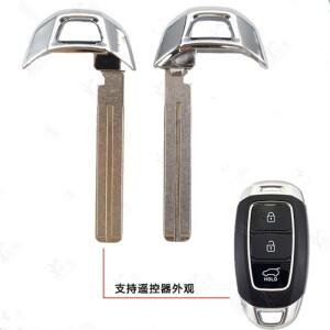 현대 코나 ix35 산타페용 교체용 스마트 리모컨 키 블레이드 10개, 비상용 예비