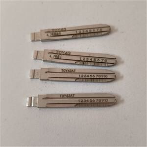 5PCS # 02 새겨진 라인 TOY43AT 금속 Uncut 빈 Keydiy Xhorse Toyota Corolla Crown Camry 용 원격 키 블