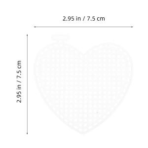 30개 메쉬 캔버스 하트 모양 흰색 무지 니들포인트 원단 크로스 스티치 니트 실 공예 자수 용품