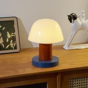 침실 거실 식당 야외용 충전식 버섯 테이블 램프 LED 터치 스위치 소형 무드등