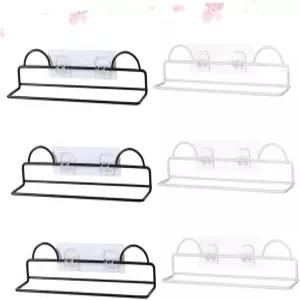 프레티줌 6pcs 철제 욕실 신발 정리함 공간 절약형 슬 스태커 옷장용
