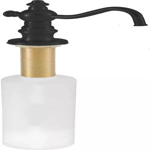 웨스트브라스 D217662 빅토리아 스타일 주방 싱크대 데크 장착 액체 비누/손 소독제 디스펜서 리필 가능한