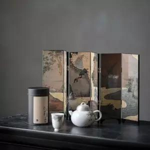 명절 병풍 장식품 접이식 미니병풍 스크린 제사용 인테리어 파티션 민화 선반 돌잔치 산수화