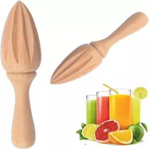 나무 시트러스 주스기 - 휴대용 수동 레몬/오렌지 리머 가정 카페 및 바 주방 도구 과일 채소 바텐더