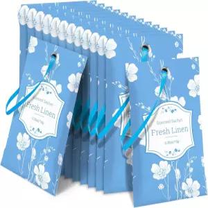 서랍 및 옷장용 STRN 향 주머니 린넨 오래 지속되는 가정용 향수 14팩 소형 공간 방향제