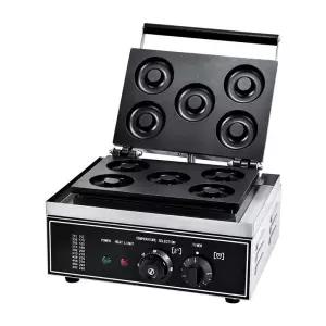 도넛 제조기 구운 5구 라운드 압착 원형 팬케이크 그릴 성형 빵집용 간식머신