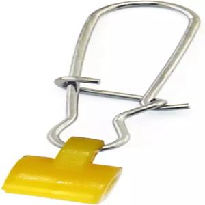 6 듀오락 스냅 고강도 슬라이더가 장착된 50pcs 낚싯줄 슬라이드 낚시용 피쉬 파인더 리그 노란색 65인치