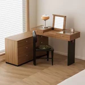 화장대겸서랍장 안방 고급화장대 ㄱ자화장대