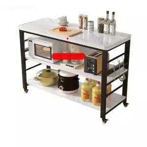 아일랜드 홈바 대리석 다기능-타원형 인조 테이블 식탁 아일랜드식탁 조리대 수납장 주방 원목