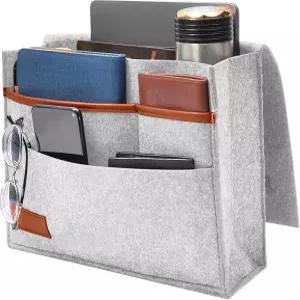 침대 옆 캐디 소파 기숙사 침실용 수납 정리 포켓 잡지용 펠트 정리함 리모컨 휴대폰 태블릿 패드 안경 펜