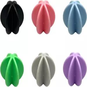 부루이지 셰이커 볼 6개 단백질 플라스틱 교체 음료 병 컵 컬러 휘스크 직경 1.5인치