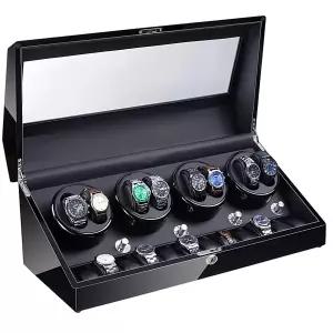 자동 워치와인더 손목시계 회전 보관 쇼케이스 LED