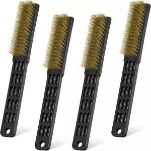퍼슬린 4피스 볼링화 브러시 청소용 와이어 액세서리 전문 황동 금속 세트 먼지 및 페인트 스크러빙 개선