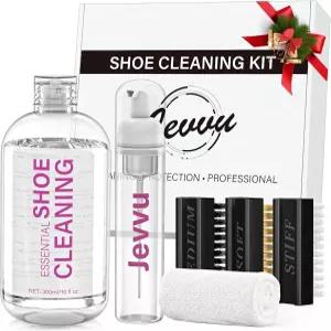 제부 신발 클리너 키트 발포 병이 포함된 10온스 농축 스니커즈 브러시 및 수건 3개 가죽 스웨이드 캔버스