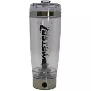 트위스터 피트니스 - 단백질 쉐이크용 펄스 전기 셰이커 병 USB 충전식 믹서 컵 BPA 프리 식사 대용 및