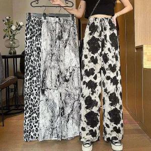 여성용 통바지 냉장고 패턴 시원한 팬츠klm946