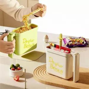 라면 포트 만능 접이식 기숙사용 캠핑용 쿠커 휴대 포크