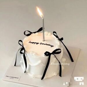 나비 넥타이 시뮬레이션 케이크 모델 가짜 음식 크리스마스 창 디스플레이 샘플 웨딩 생일 파티 장식 사진