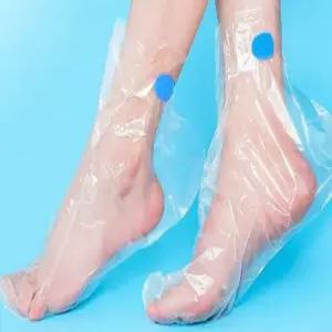 일회용 발 마스크 커버 비닐 방수 보호 투명 100개