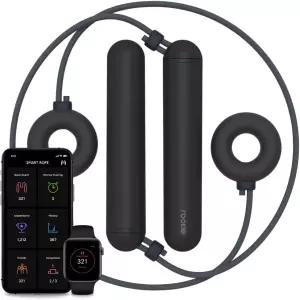 탱그램 스마트 로프 루키 도넛 무선 피트니스 줄넘기 앱 연결 길이 조절 가능 교체 배터리 트랙 점프 및