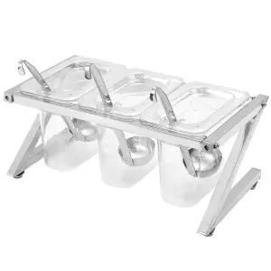 업소용 조미료통 투명 양념통 아크릴 1화분 6개 주방 용기 15cm 높이