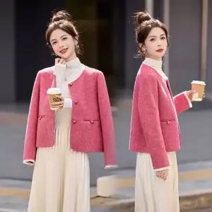 블랙팬서 여성용 울 리버시블 코트 OPH1