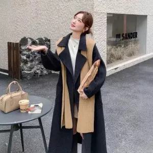 블랙팬서 여성 울 퍼 코트 OPH1