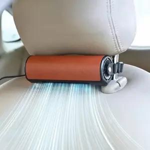 범용 자동차 인테리어 후면 머리 받침 선풍기 휴대용 USB 전원 카시트 냉각 조절 가능한 도구 액세서리 여