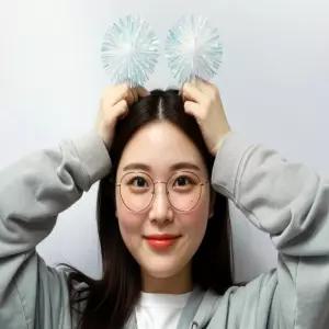 파란기차 불꽃 머리띠 생일파티세트