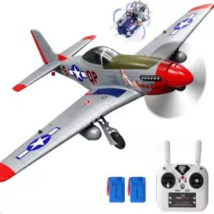 GQGQGQQ 690MM 27인치 P-51D 머스탱 대형 브러시리스 원격 조종 비행기 초보자용 14Y+ 전문가 4CH 취미 RC