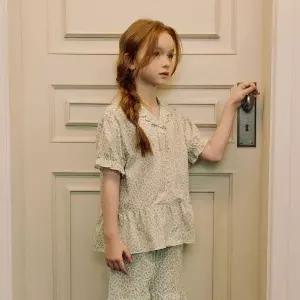 [NS홈쇼핑][오르시떼] 여아동 H019 파페티 반소매 파자마 세트[35806681]