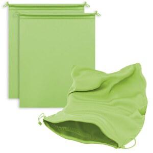 MTUXUYR 드로스트링이 있는 극세사 침구용 캠핑 17 담요 55 22인치 부드러운 45 여행용 가방 코트 6팩 신발 벌키 핸드백 침낭 보호 그린 겨울 파우치 9CM