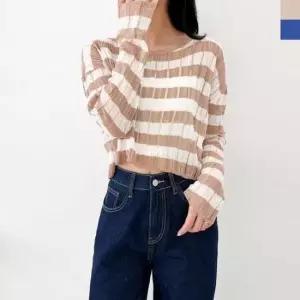 [SBD] 브이넥 기본핏 니트티 모임 스웨터 베이직 오피스룩