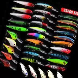 루어낚시세트 암산코리아 플레어 하드베이드 루어세트 35개