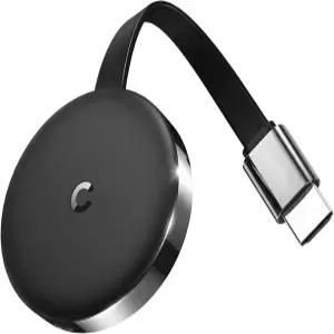 쿠골드 무선 디스플레이 동글 어댑터 1080P/2.4G+5.8G 원클릭 미러링 스트림 비디오/오디오 폰 안드로이드